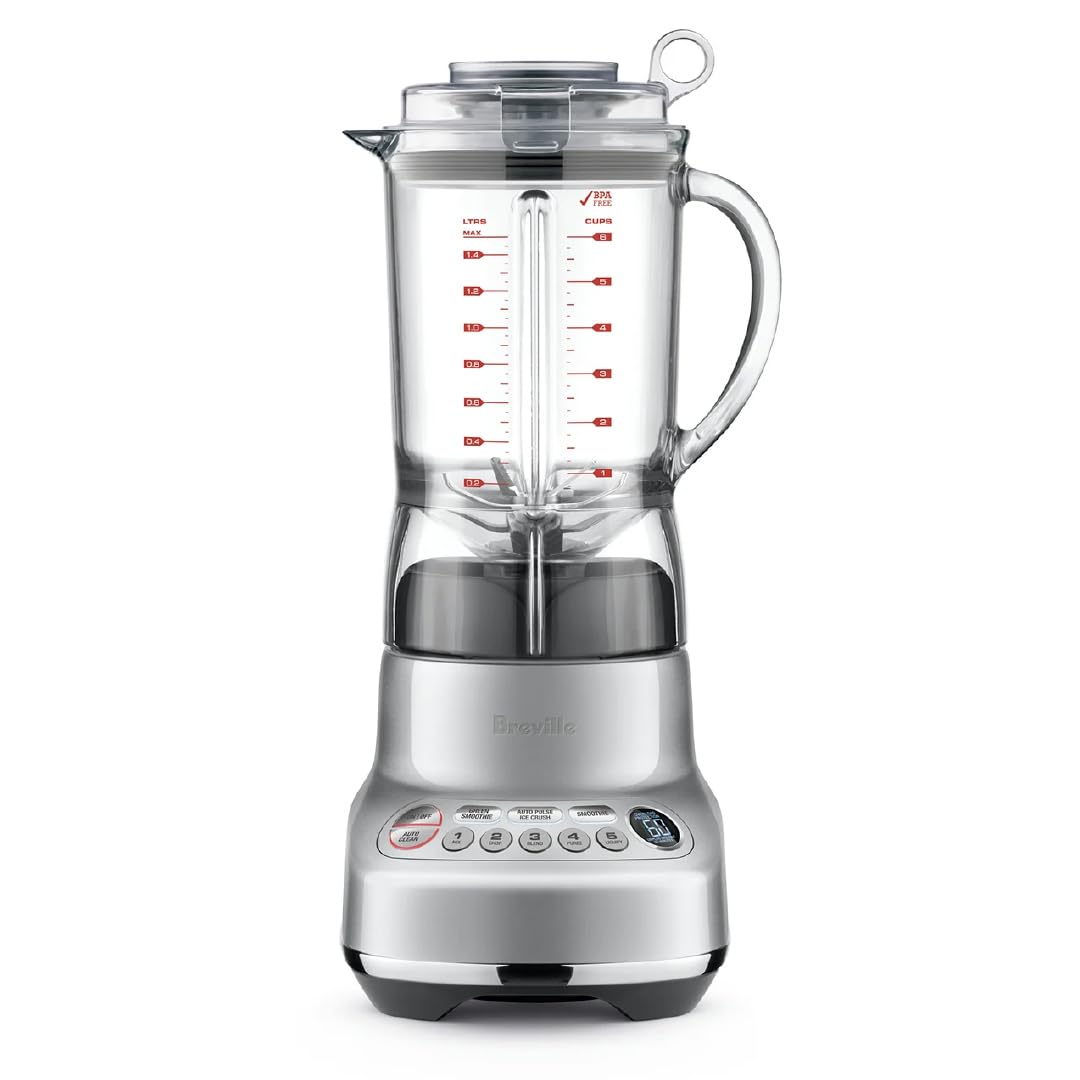 Certified Remanufactured Breville Blender - Silver for Smoothies & Juicing