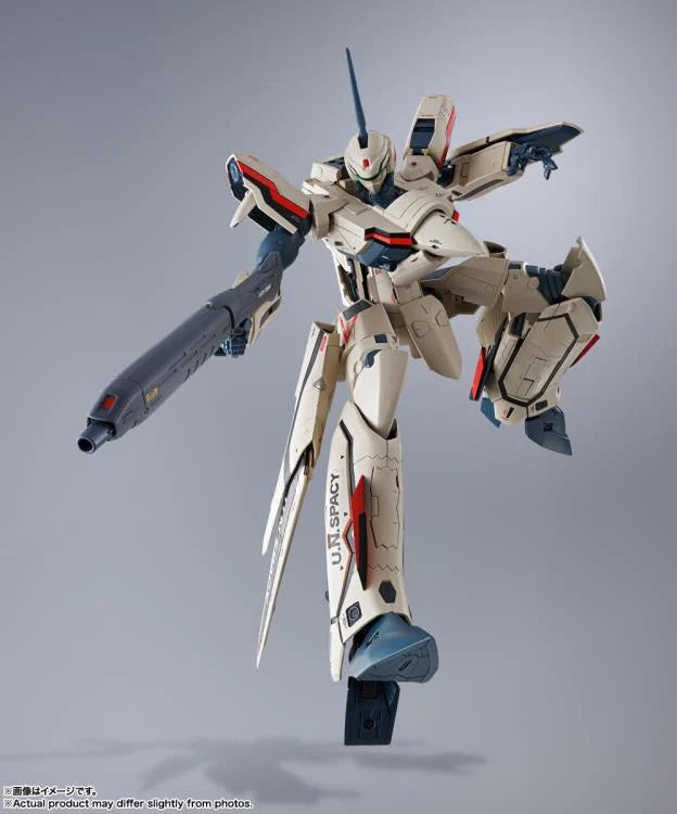 Bandai DX Chogokin Macross Plus YF-19 Isamu Alva Dyson Action Figure - Collectible Anime Robot Toy for Display & Play | Perfect for Fans & Model Enthusiasts