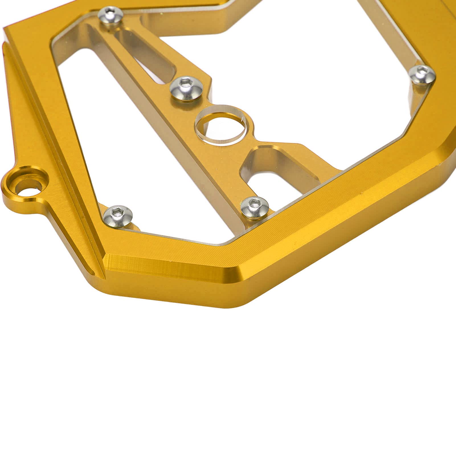 Durable CNC Aluminum Alloy Motorcycle Chain Guard Protector - Sand Proof Front Sprocket Cover for Motorbike Refitting (Gold) | Perfect for Off-Road Riding & Bike Customization