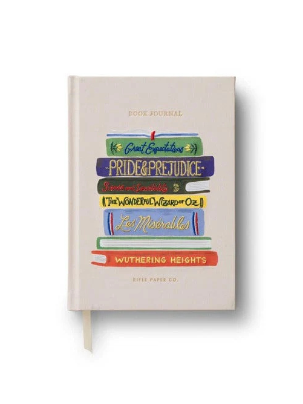 Book Club Embroidered Reading Journal - Lined Notebook for Book Lovers & Literary Enthusiasts - Perfect for Book Reviews, Reading Logs & Gift Ideas
