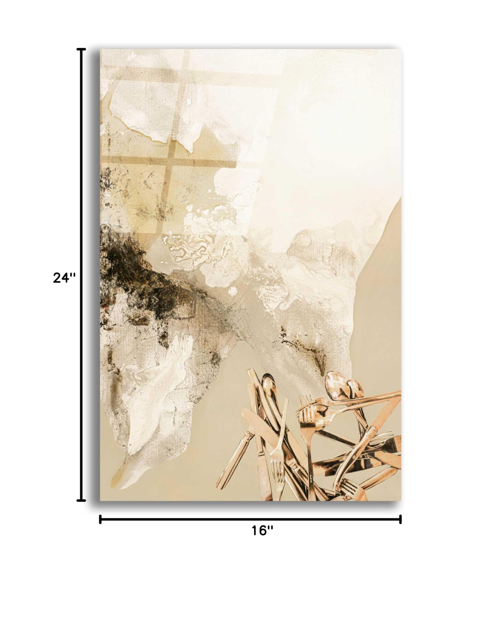 Epic Art 'The Art of Taste 5' by Design Fabrikken - 16x24 Inch Modern Acrylic Glass Wall Decor - Contemporary Home & Office Artwork for Living Room, Bedroom, or Dining Area