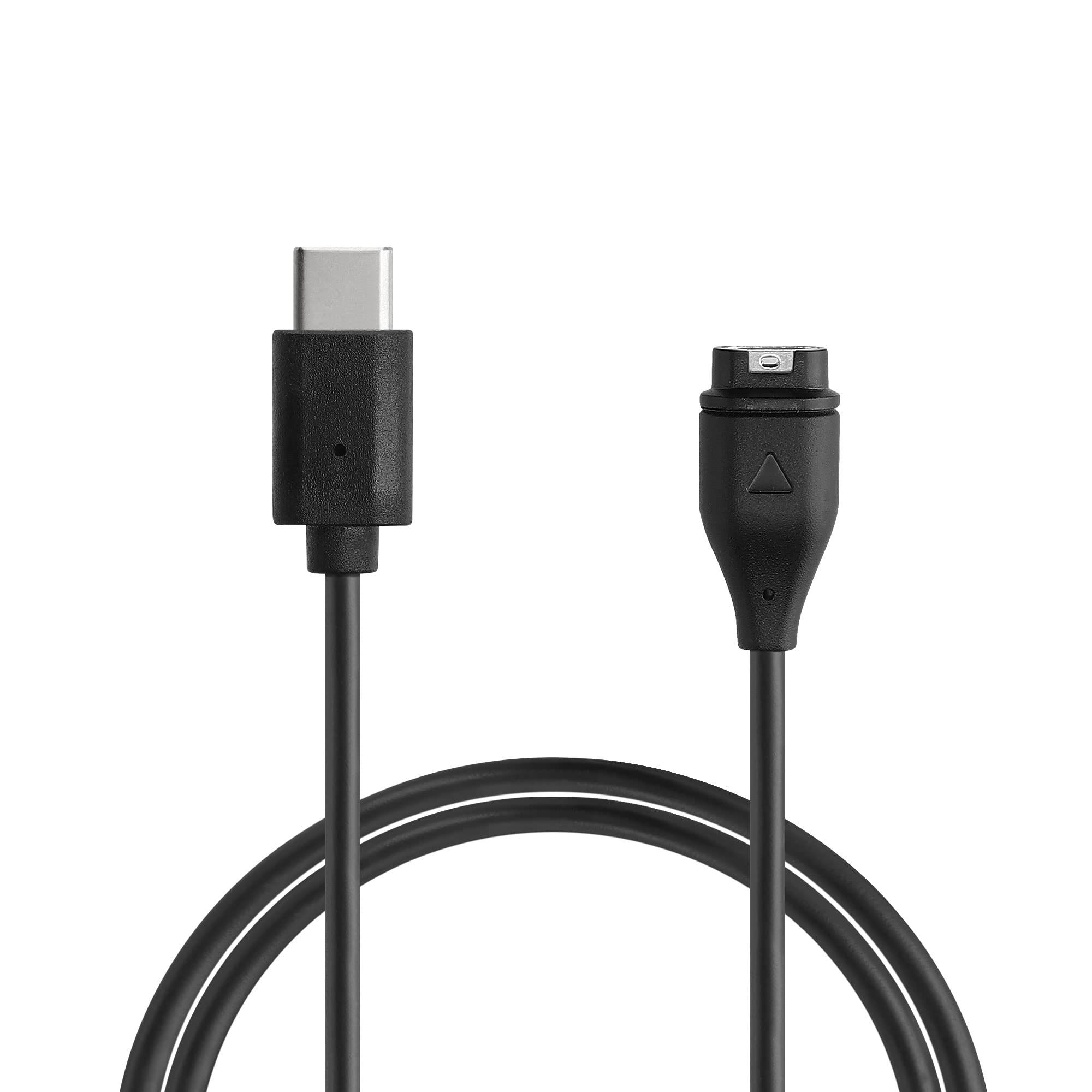 kwmobile USB-C Charger Cable for Garmin Forerunner 265/265S/965 Smartwatch - Fast Charging Power Cord - Perfect for Running, Workouts & Travel - Black