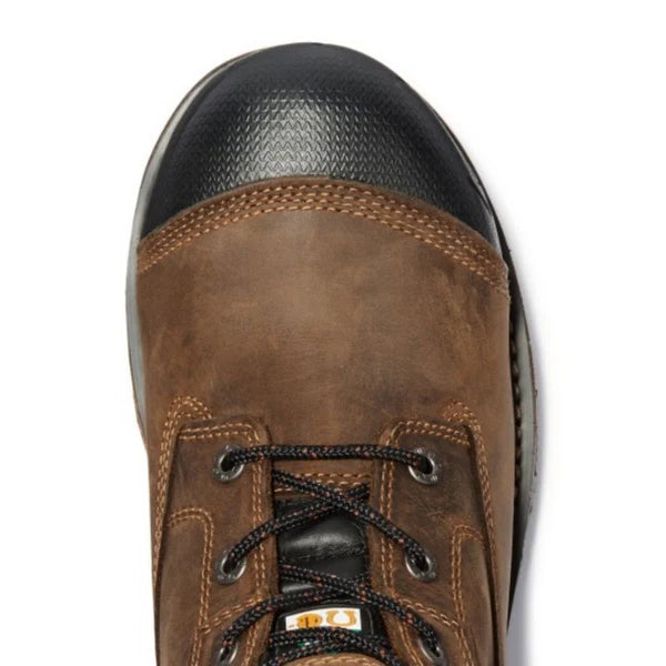 Timberland PRO Men's Brown 6-Inch Boondock CSA Safety Toe Work Boots - Waterproof Steel Toe Construction for Construction, Landscaping & Outdoor Work