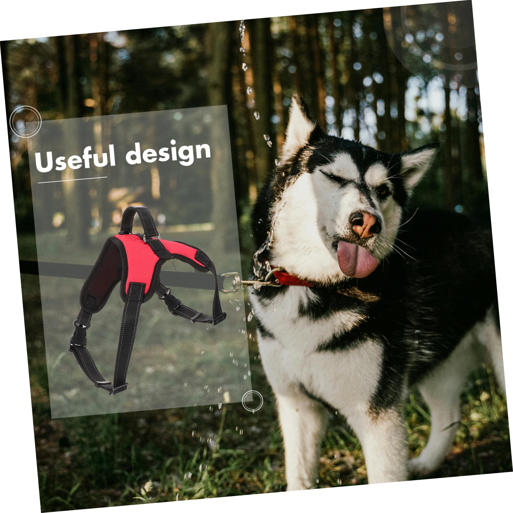 TEHAUX Adjustable Dog Harness for Small Medium Large Dogs - Breathable Oxford Cloth Pet Vest with Leash - Perfect for Summer Walking, Hiking & Outdoor Adventures