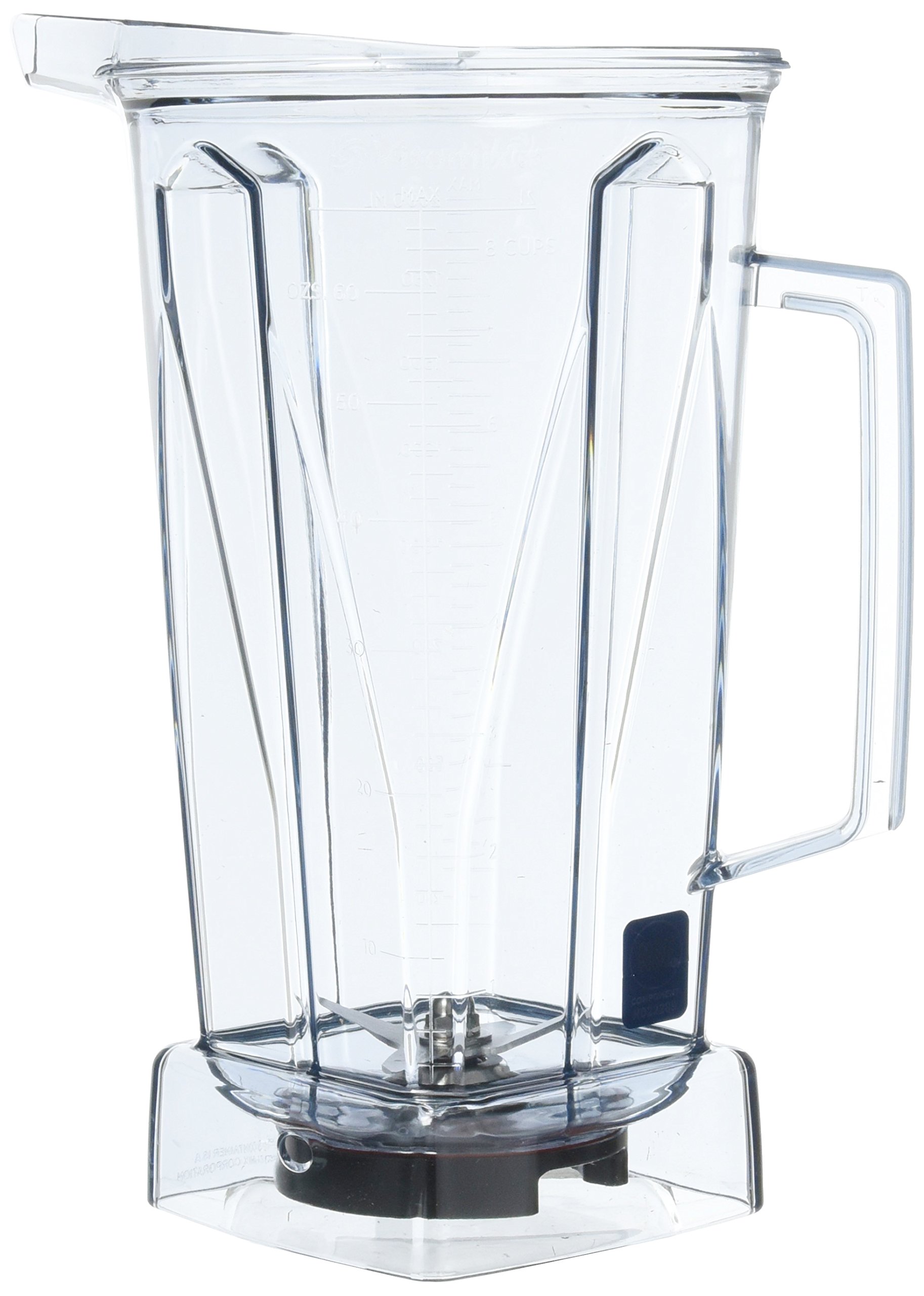 Vitamix 64oz Clear Blender Container with Stainless Steel Blade - Perfect for Smoothies, Soups & Nut Butters - No Lid Included