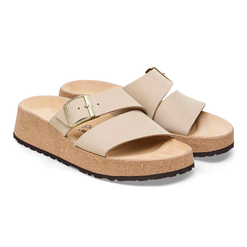 Birkenstock Almina Nubuck Leather Sandals for Women - Comfortable Arch Support Footbed | Perfect for Summer, Beach, and Casual Wear