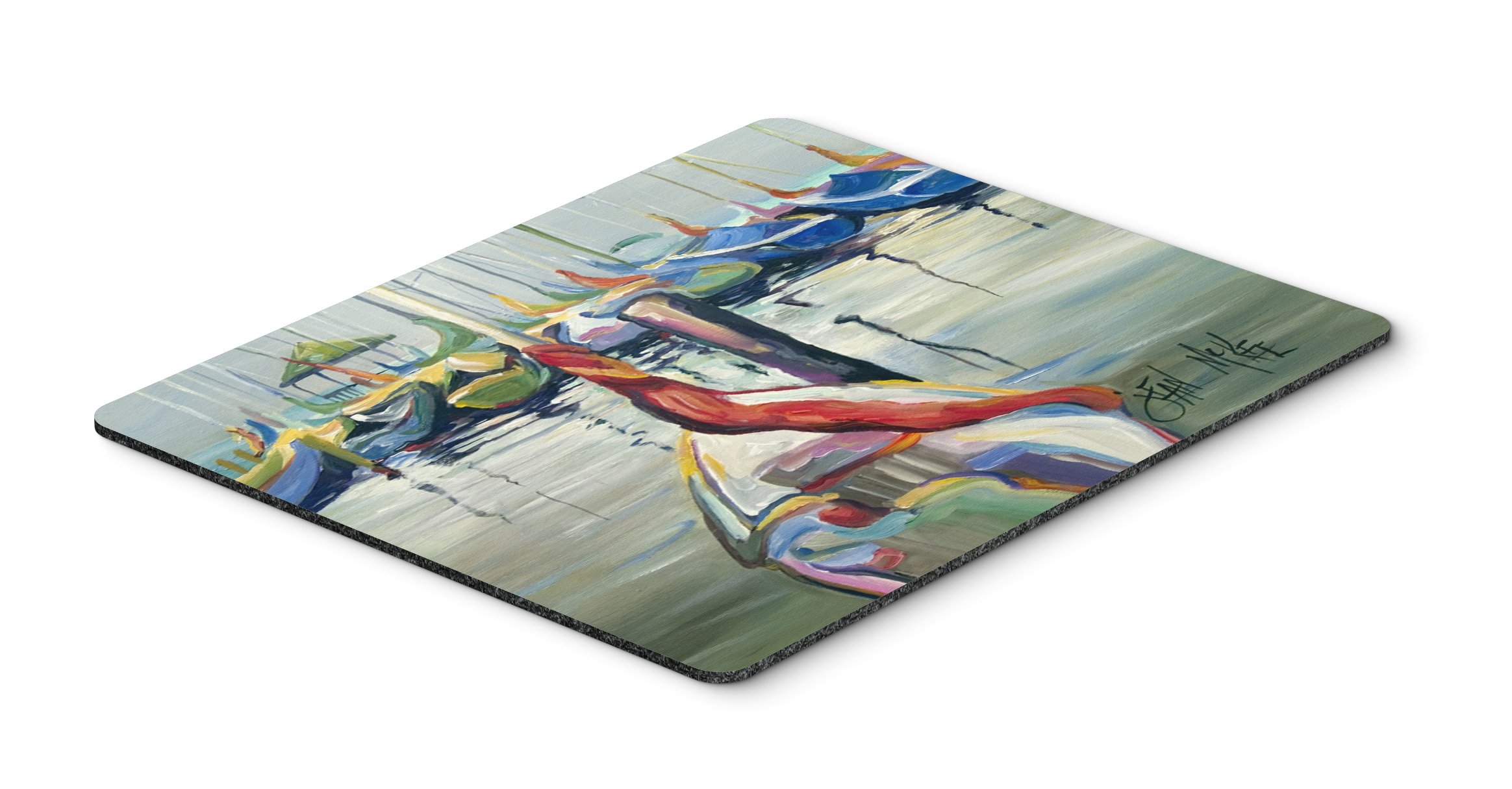 Lasalle Sailboats Mouse Pad - Large Washable Non-Slip Desk Mat for Computer, Laptop & Gaming | Home Office Accessory | Hot Pad & Trivet for Kitchen Use