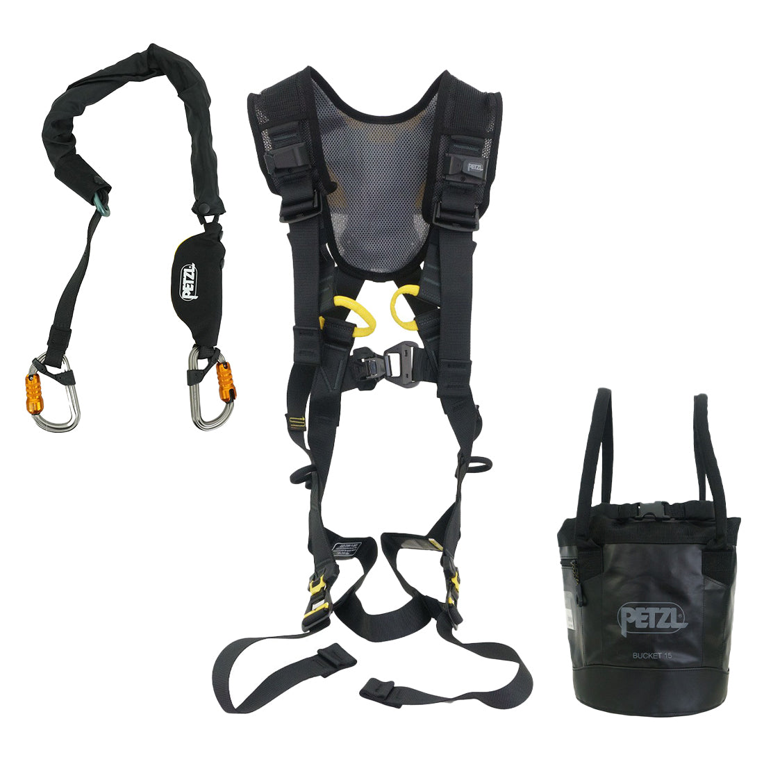 Petzl NEWTON Fast MEWP Kit - Professional Fall Protection Equipment for Construction & Roofing Work | OSHA Compliant Safety Gear for Aerial Work Platforms & Elevated Jobs