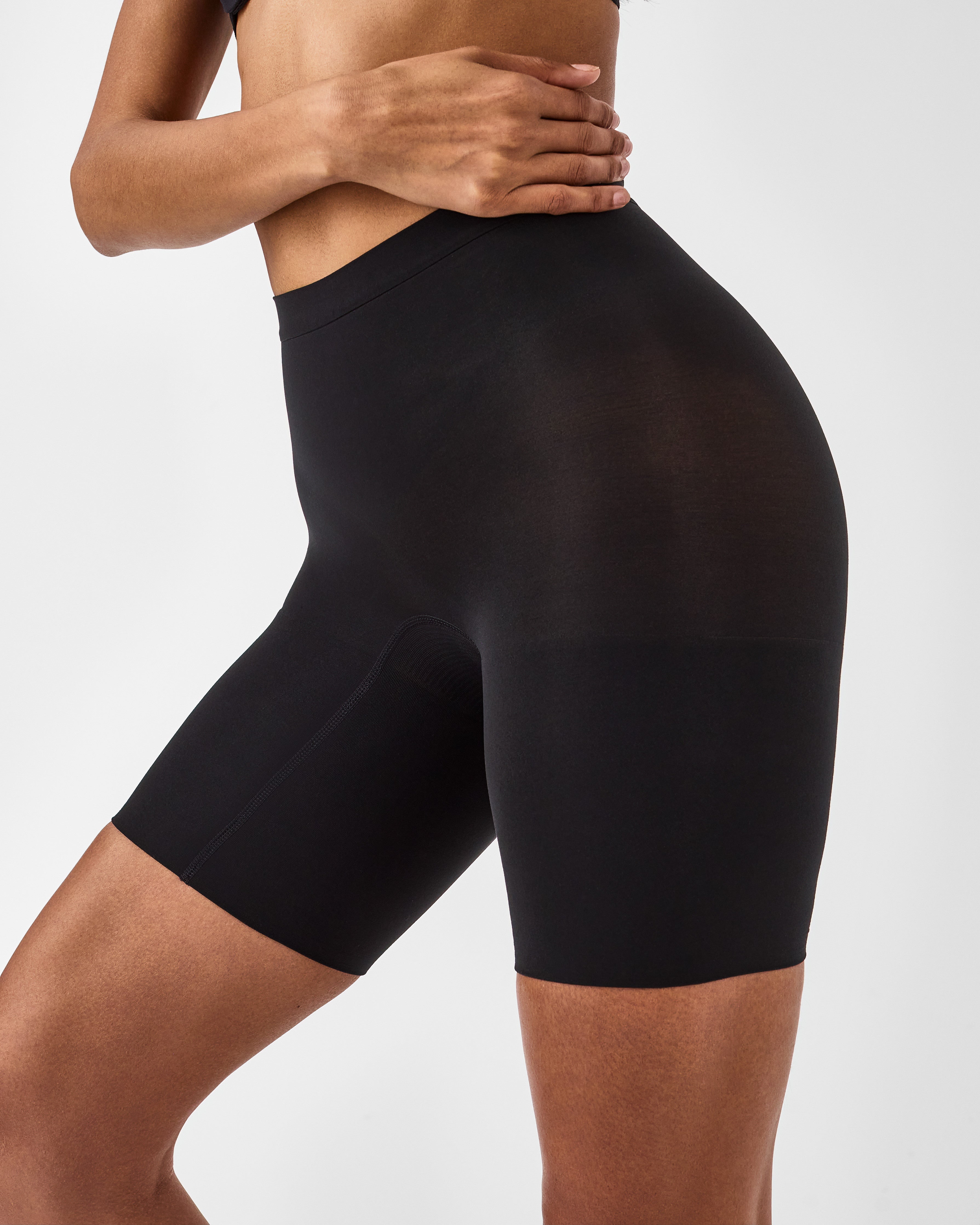 SPANX Sculpt™ Seamless Power Mid Thigh Shorts - High Waist Shaping Shorts for Women - Slimming & Comfortable Shapewear - Perfect for Workout, Yoga, and Everyday Wear