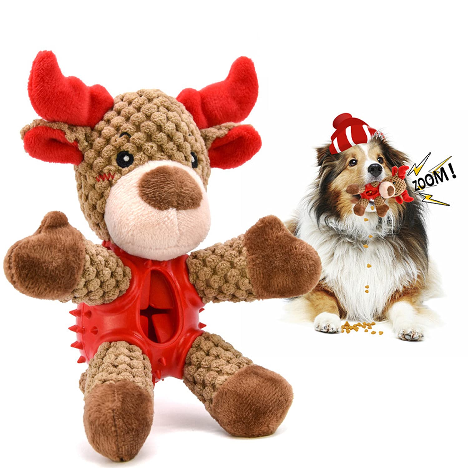 Durable Plush Squeaky Dog Chew Toy for Puppies & Small Dogs - Interactive Pet Toy for Teething, Playtime & Anxiety Relief - Perfect for Indoor & Outdoor Use