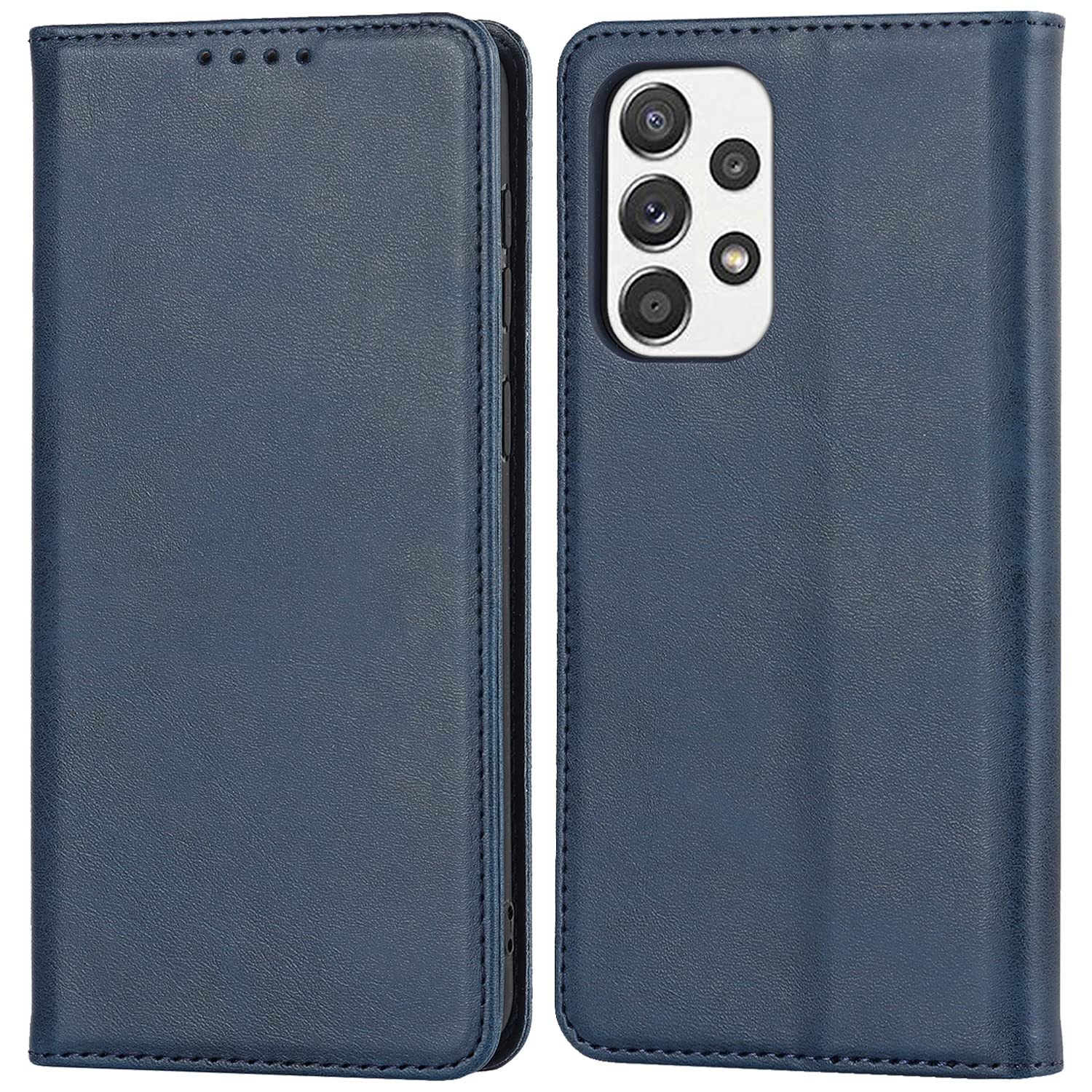 Havaya Samsung Galaxy A53 5G Wallet Case with Card Holder - Flip Folio Cover for Women (Dark Blue) | Perfect for Work, Travel & Everyday Protection