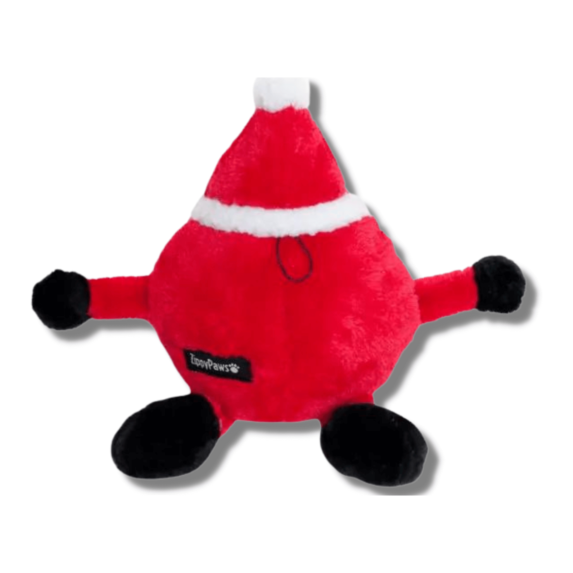Christmas Brainy Plush Dog Toy - Santa Costume Cute Soft Stuffed Animal for Small Medium Dogs - Perfect Holiday Gift & Playtime Companion