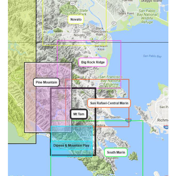 Big Rock Ridge Indian Valley Hiking & Trail Map - Detailed Topographic Map for Outdoor Adventures, Camping & Backpacking