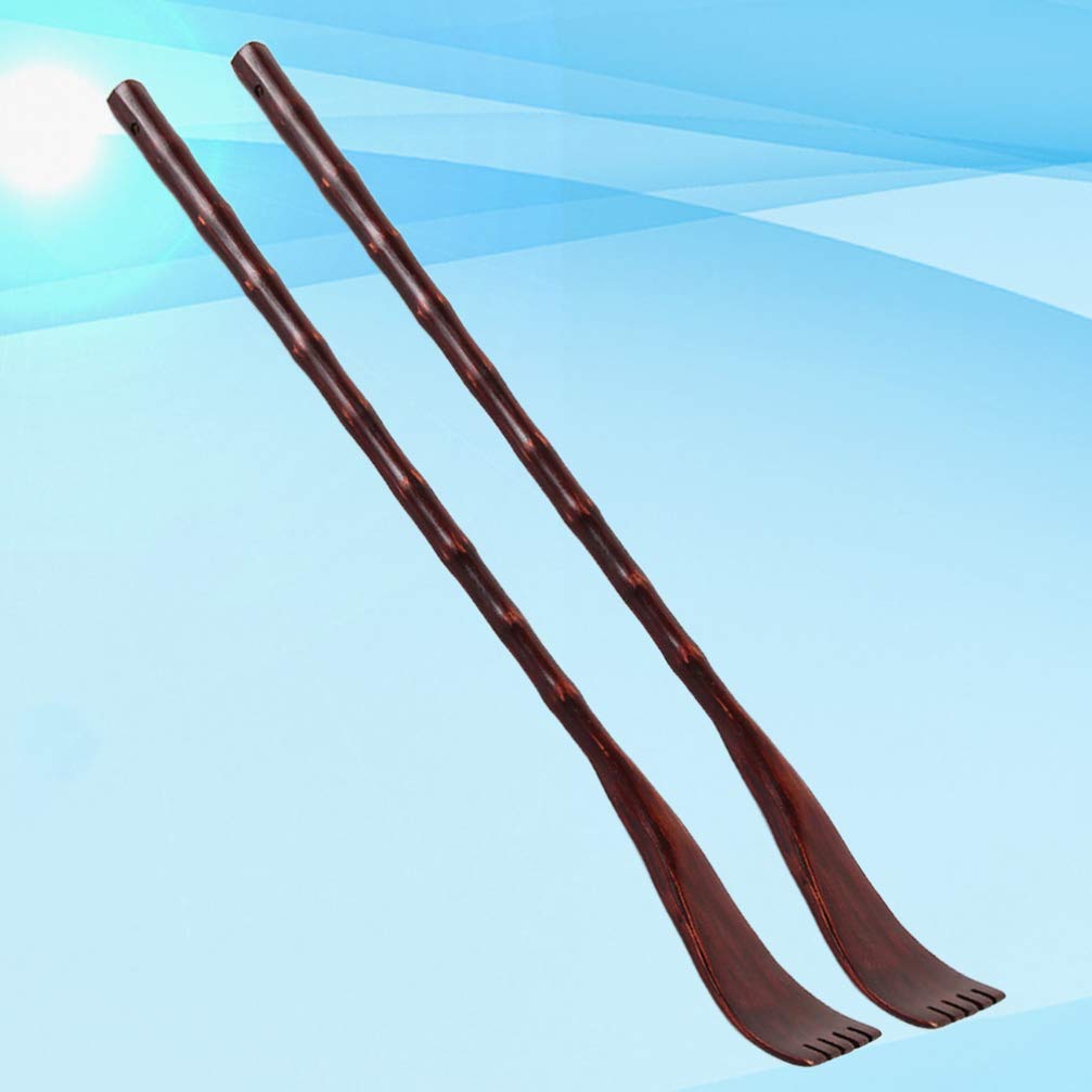 2-Pack Wooden Back Scratcher & Massager - Dual-Ended Claw Design for Itch Relief & Muscle Relaxation - Perfect for Home, Office, Travel & Self-Care