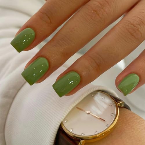 glossy light green