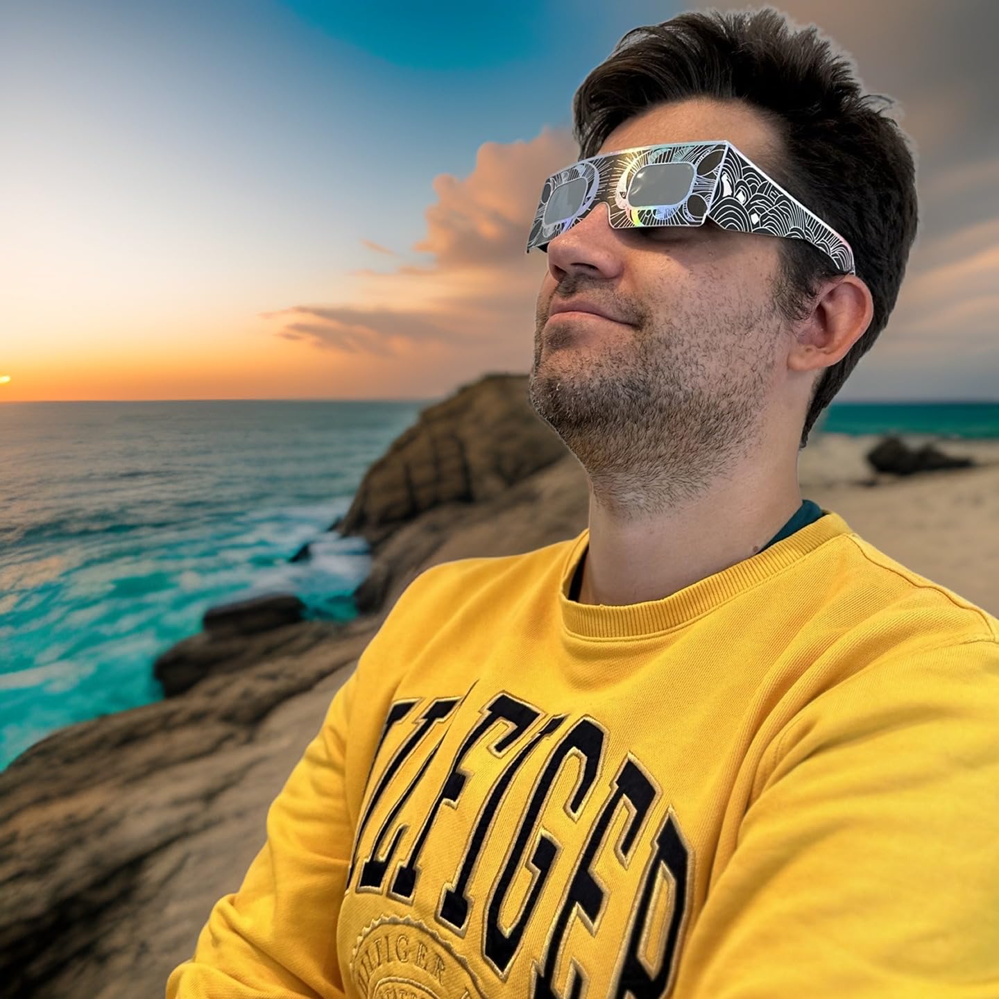 Gravitis ISO 12312-2 Certified Solar Eclipse Glasses - AAS Approved - Made in USA - Safe for 2024 Total Solar Eclipse - Perfect for Astronomy Events & Outdoor Viewing