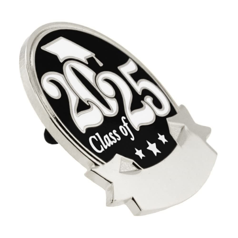 PinMart 2025 Graduate Engravable Pin - Customizable Name & Year Keepsake for High School & College Graduation - Perfect for Graduation Gifts, Yearbooks & Alumni Events