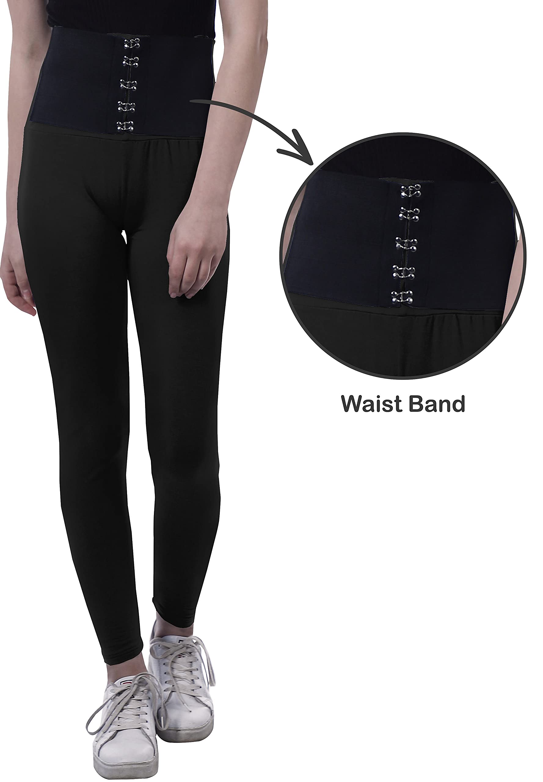 High Waisted Yoga Pants for Women - Corset Style Workout Leggings | Trendy & Comfortable for Gym, Running & Lounge Wear