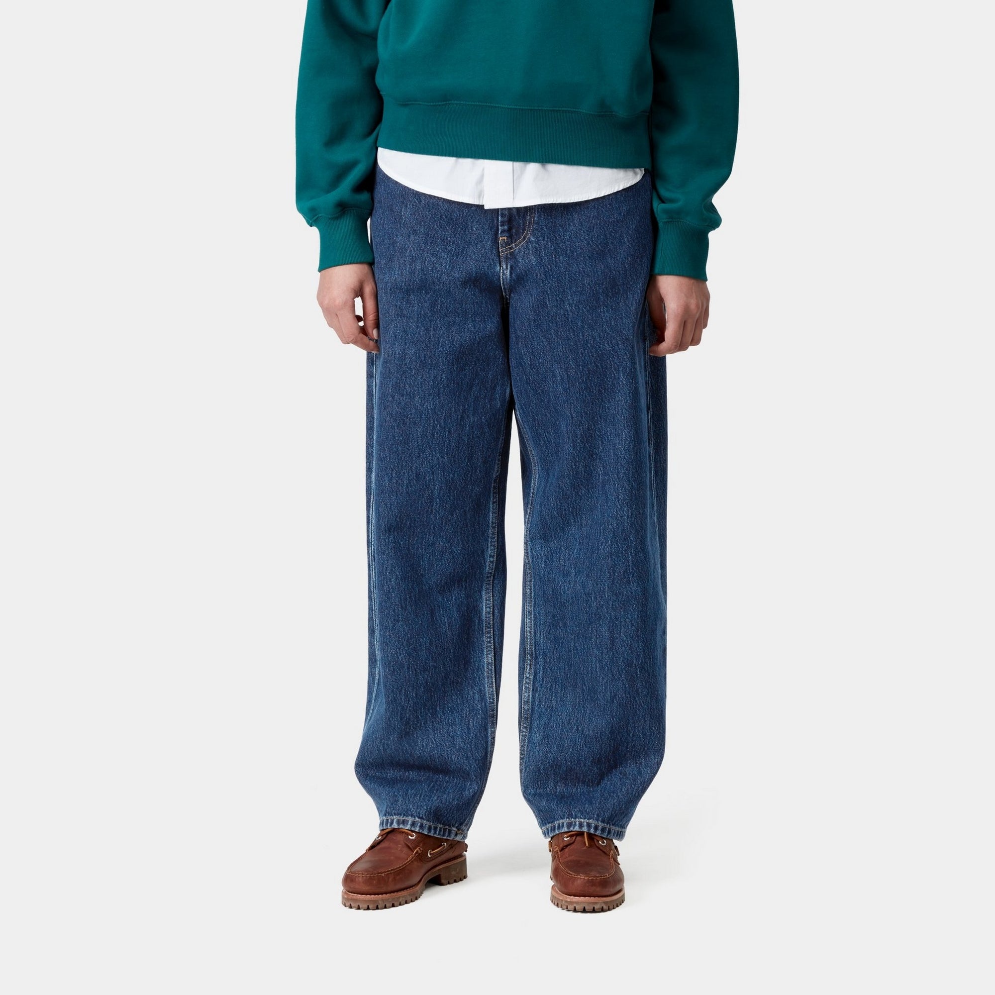 Women's Brandon Pant - Stone Washed Blue Denim Jeans for Casual Wear & Everyday Comfort | Perfect for Work, Outings & Relaxing