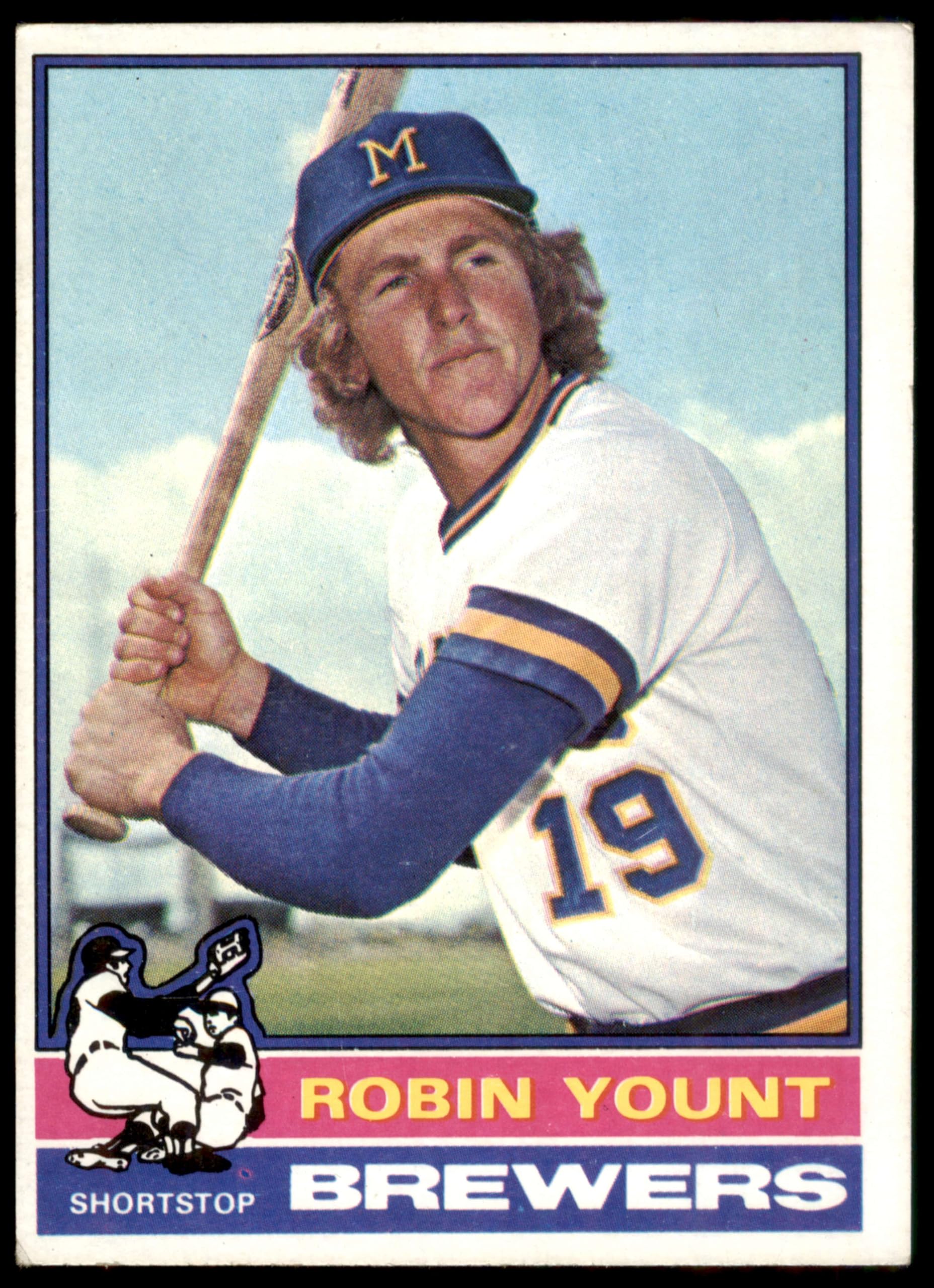 1976 Topps #316 Robin Yount Milwaukee Brewers Baseball Card - EX Condition - Vintage MLB Collectible for Sports Memorabilia & Trading Card Collections
