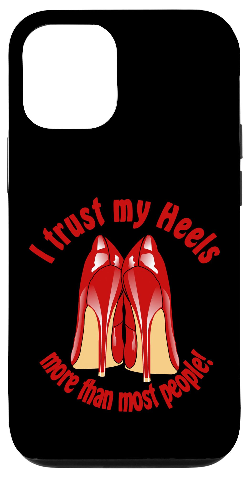 iPhone 12/12 Pro Case - Funny High Heels Design for Shoe Lovers | Perfect Red Gift Idea for Women | Great for Parties, Birthdays & Fashion Enthusiasts