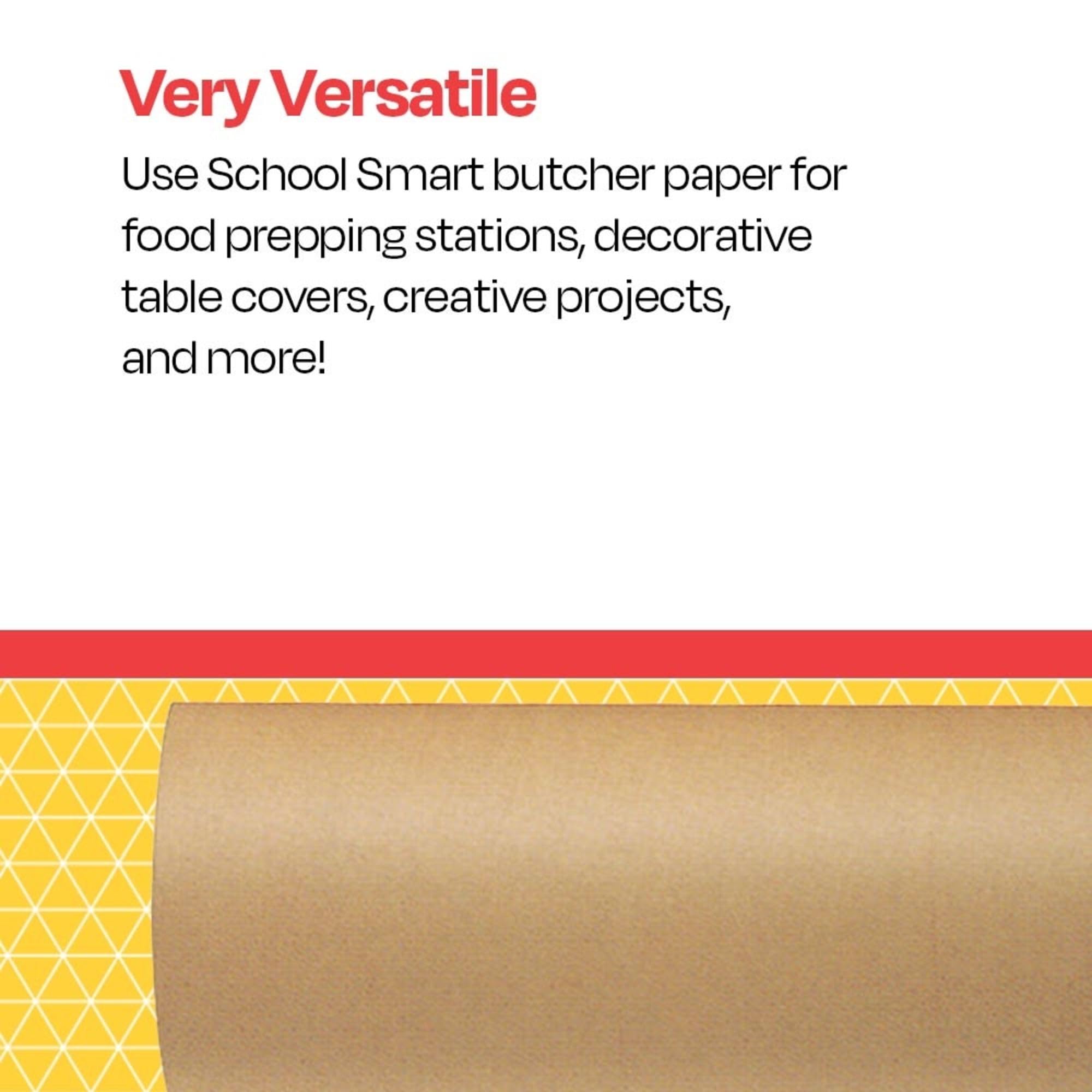 School Smart Heavy Duty Butcher Kraft Paper Roll - 50 lbs, 30