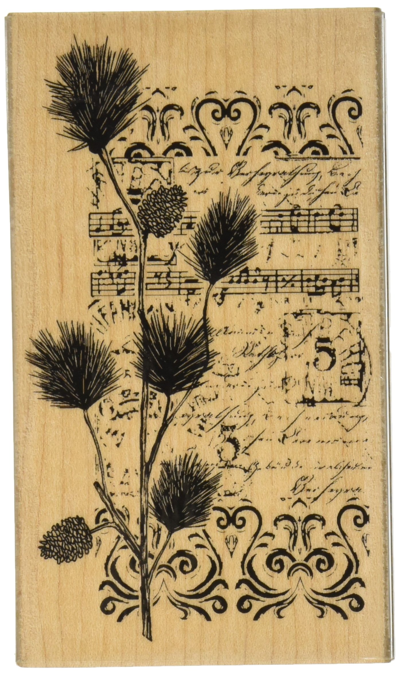 Penny Black Christmas Wood-Mounted Rubber Stamps for Holiday Cards, DIY Scrapbooking & Gift Wrapping - Festive Holiday Crafting Supplies