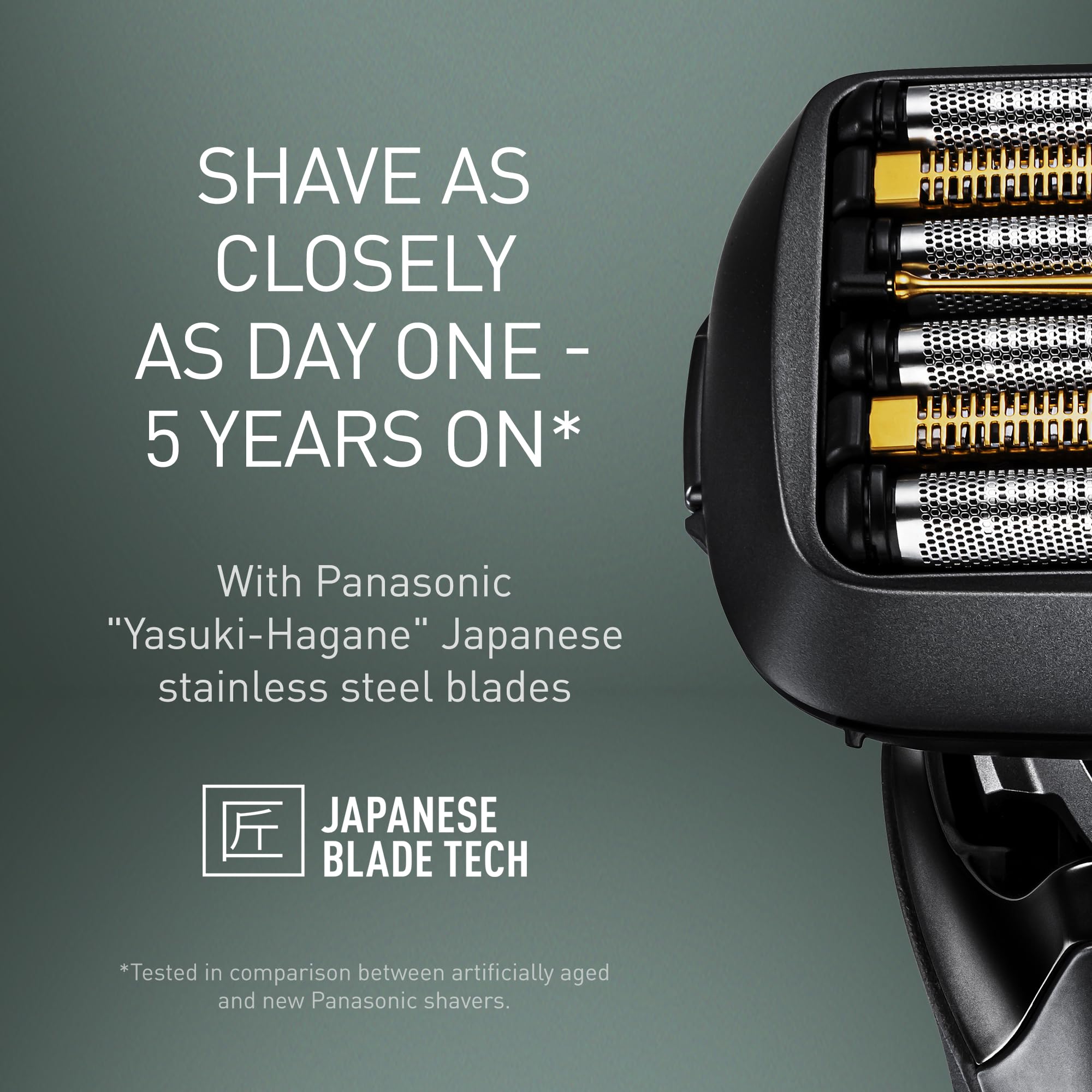 Panasonic ES-LS9A Men's Electric Shaver - 6-Blade Wet/Dry Rotary Razor with Cleaning & Charging Station - Smooth Shaving for Sensitive Skin - Perfect for Travel & Daily Grooming Routine