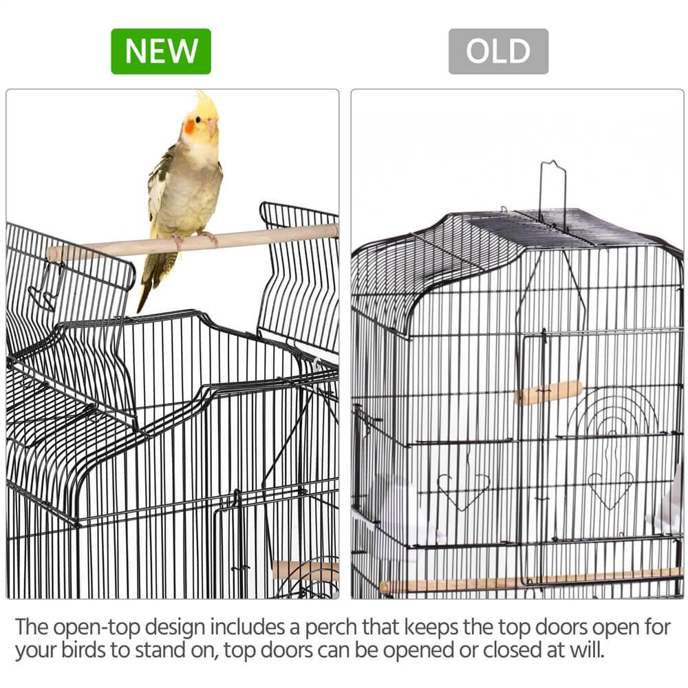 Yaheetech 36 Inch Large Bird Cage with Stand - Spacious & Durable Home for Parrots, Cockatiels, Conures | Perfect for Indoor & Outdoor Use, Aviary Decor, Pet Bird Safety