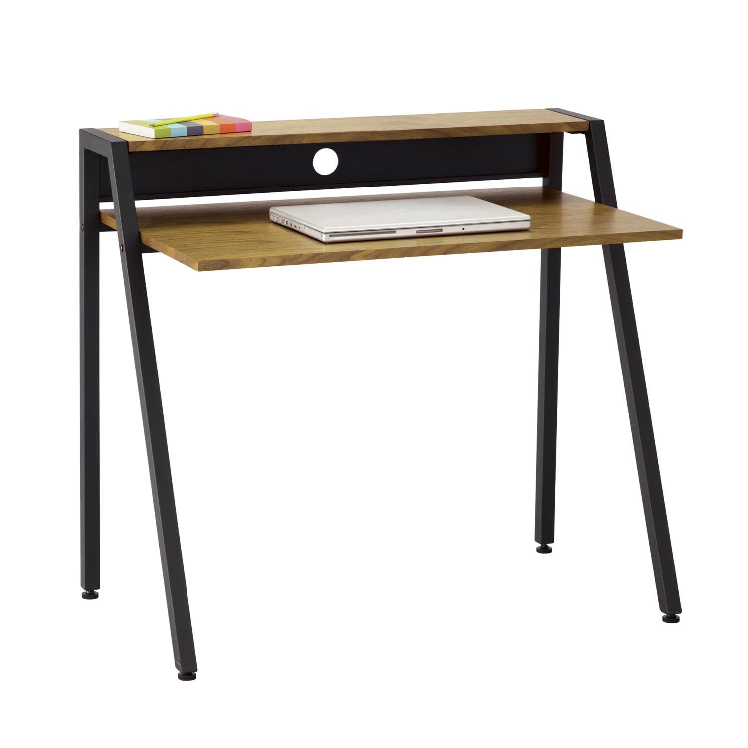 Safco Products 1951BL Black Studio Writing Desk - Modern Office & Home Study Desk for Work, Writing, and Computer Use