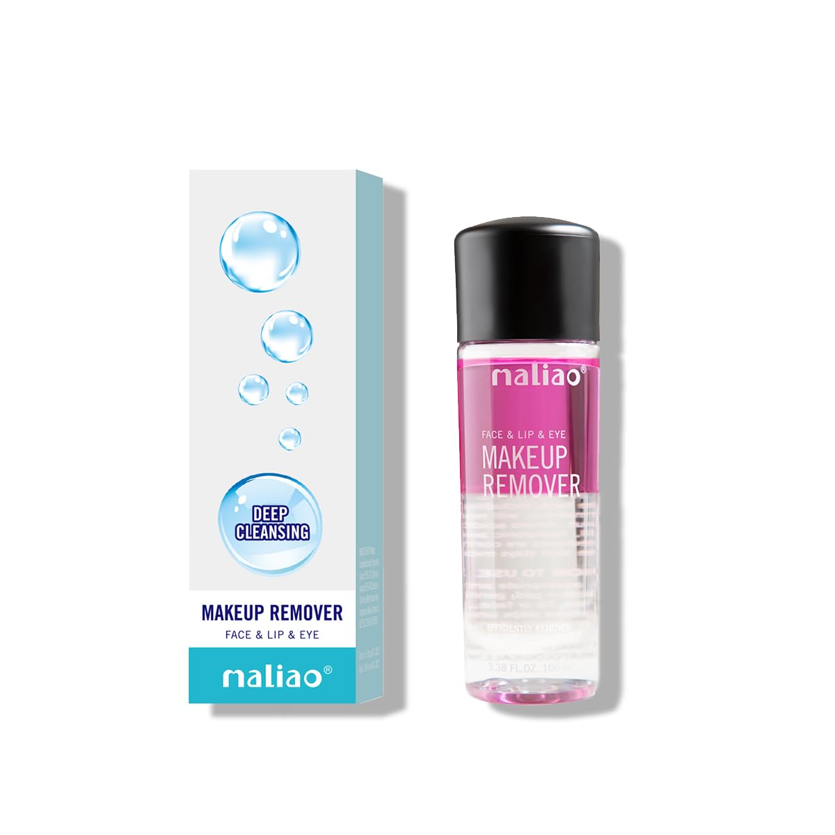 Maliao Deep Cleansing Makeup Remover - Gentle & Effective Formula for Face, Lip & Eye Makeup | Hydrating, Non-Irritating, Suitable for All Skin Types | Perfect for Daily Use, Travel & Sensitive Skin Care | Pink, 90g