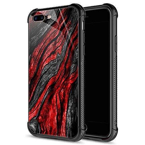 Black Red Wood Grain