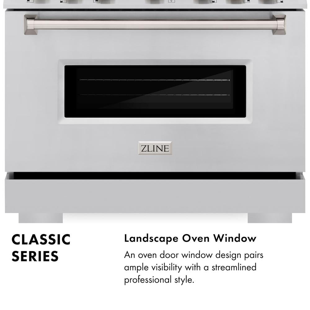 ZLINE 48 Inch 6.7 Cu Ft Stainless Steel Dual Fuel Range - 8 Burner Gas Cooktop & Classic Double Oven (CDR48) | Perfect for Large Kitchens, Holiday Cooking & Professional Chefs