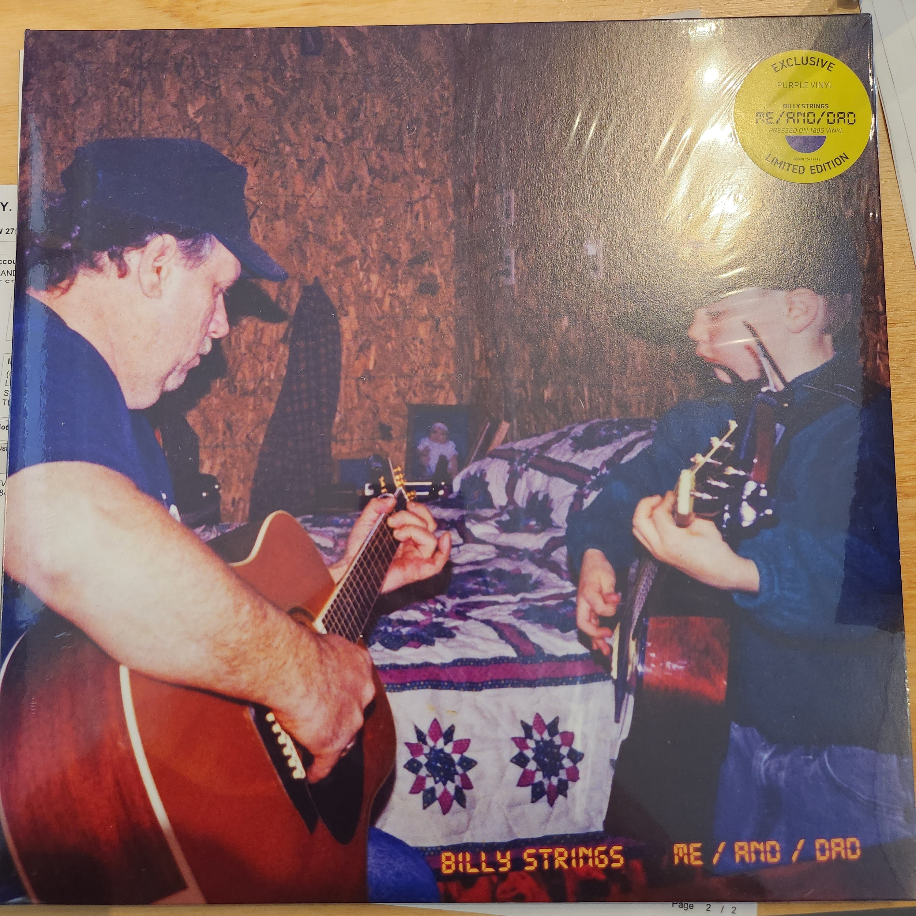 Billy Strings - Me and Dad - Purple Vinyl LP Record | Country Bluegrass Music | Perfect for Collectors & Home Listening