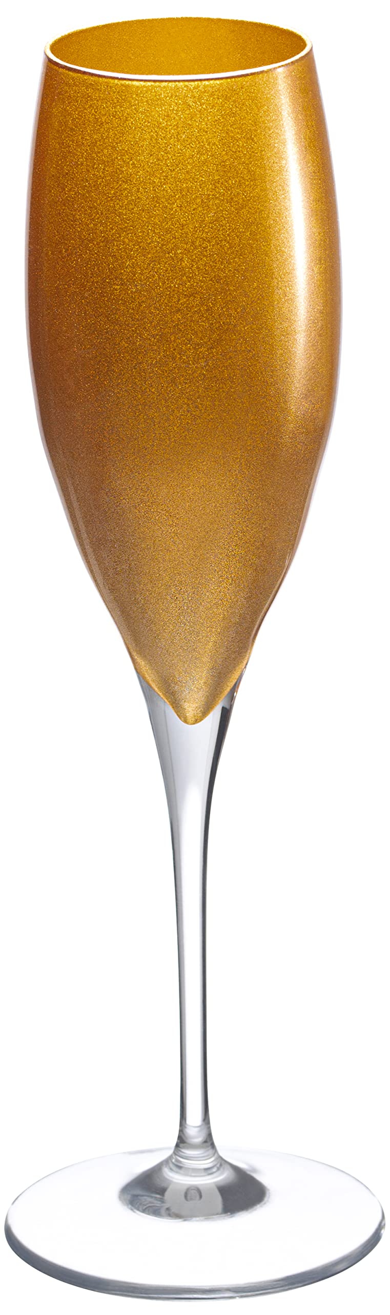 Premium Barski Crystal Champagne Flutes Set of 6 - 11oz Gold Decorated Wedding Toast Glasses, European Made - Perfect for Weddings, Anniversaries & Celebrations