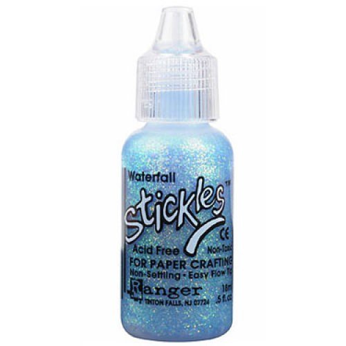 Stickles Glitter Glue 0.5 oz - Waterfall Color | Non-Toxic Craft Glue for DIY Scrapbooking, Cards & Home Decor | Perfect for Kids Arts & Crafts Projects