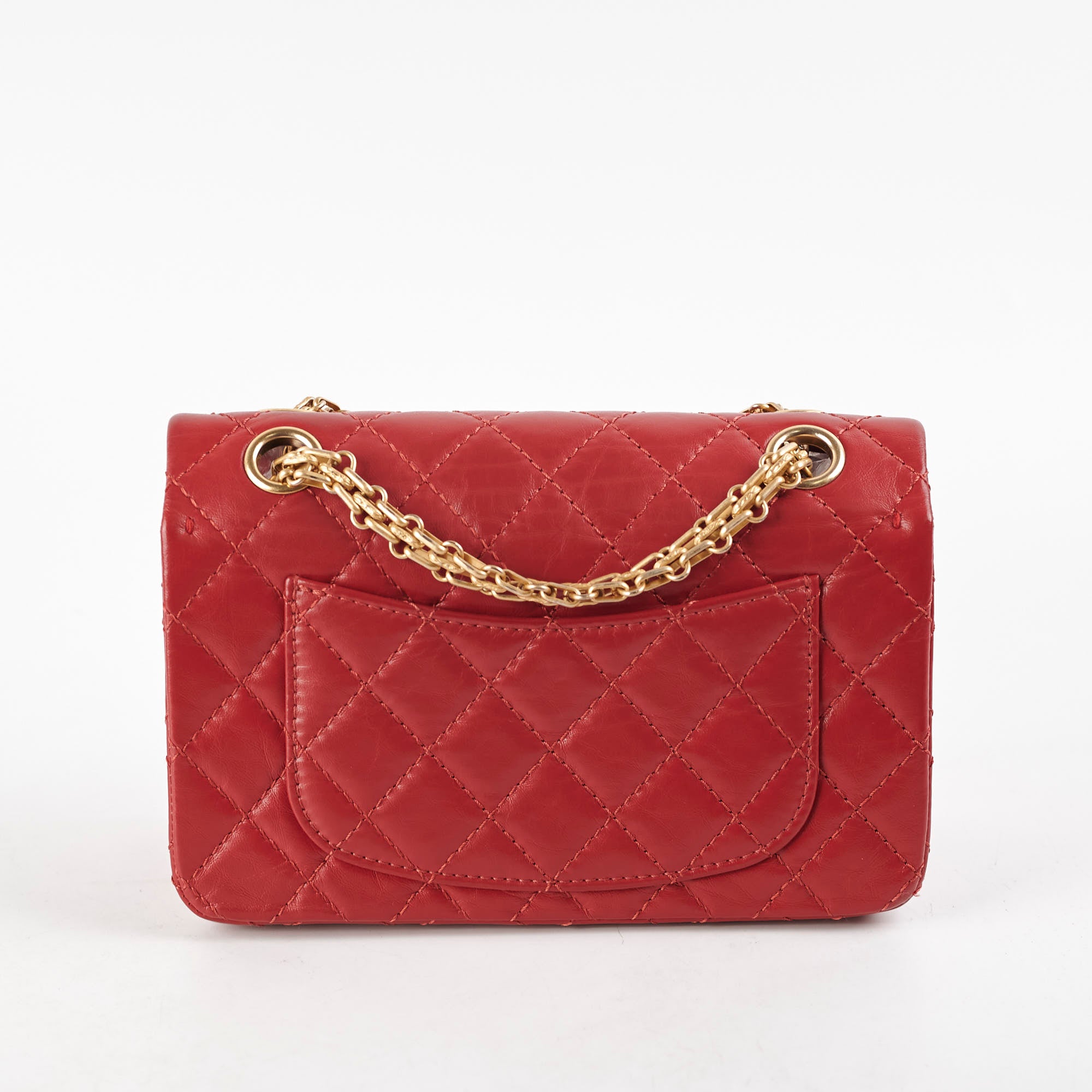 Chanel Mini Reissue 2.55 Flap Bag Red Leather Crossbody Purse - Perfect for Date Night, Parties & Special Occasions