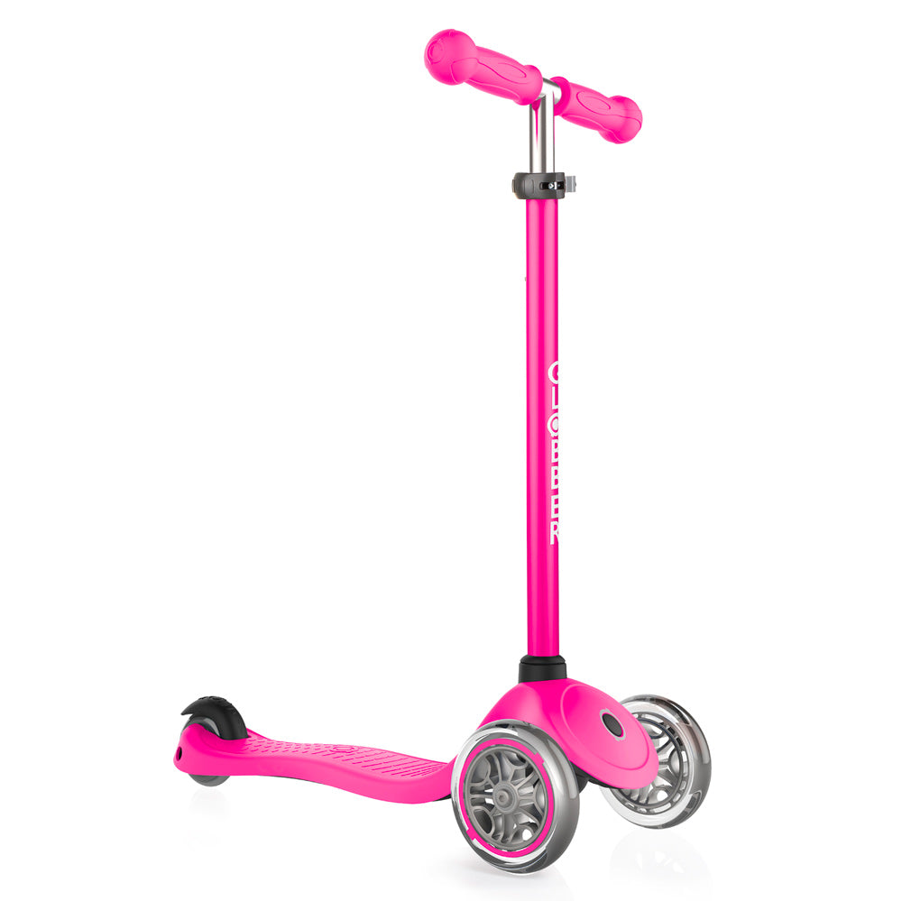 Globber 3 Wheel Primo V2 Scooter for Kids - Adjustable Height, LED Wheels, Foldable Design - Perfect for Outdoor Play, Commuting & Neighborhood Rides
