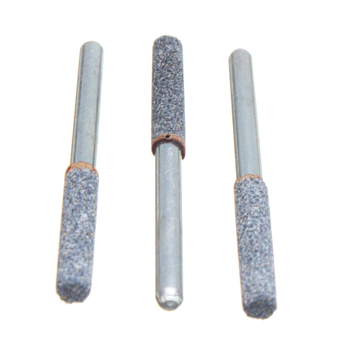 6Pcs 5/32 Inch Diamond Grinding Stones for Chainsaw Sharpener - 3mm Shank Drill Adapter - Perfect for Chainsaw Maintenance & Woodworking Projects