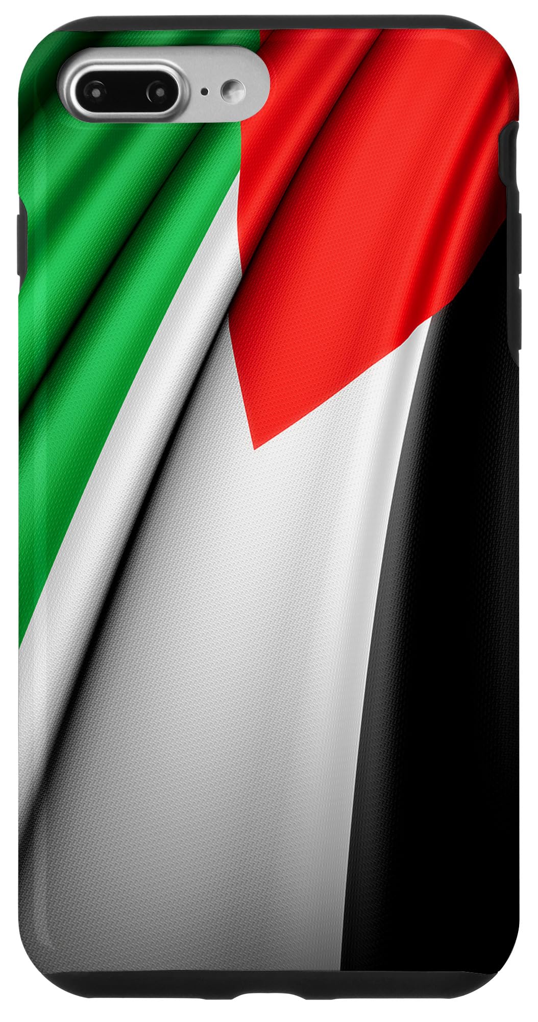 Premium iPhone 7 Plus/8 Plus Case with Wrinkled Palestine Flag Design - Durable Protective Cover for Daily Use, Travel & Gift Giving
