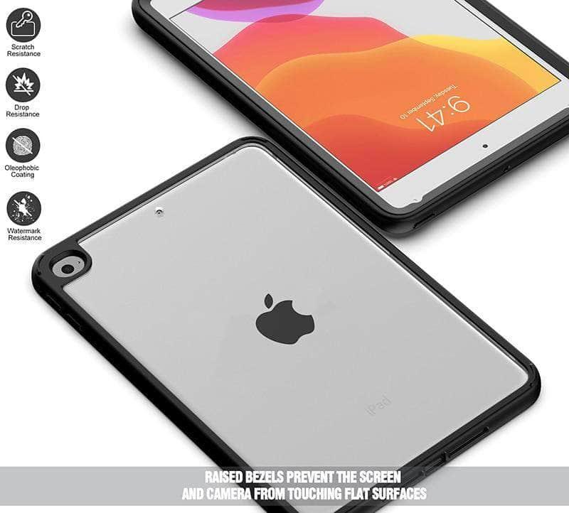 Clear Acrylic Full Protection Case for iPad 8th & 7th Gen (10.2-inch, 2020) - Shockproof Transparent Cover for School, Work & Travel
