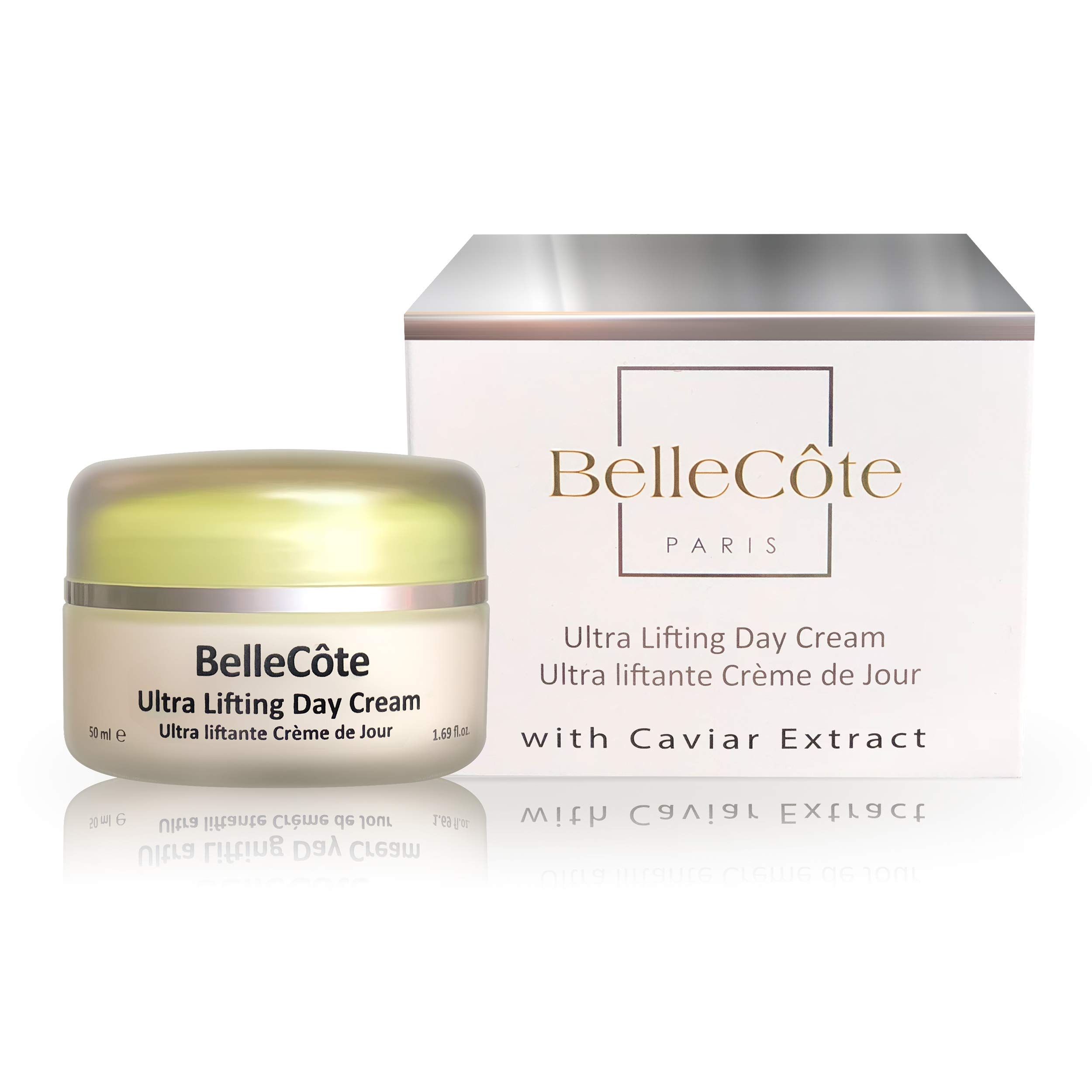 Caviar Ultra Lifting Day Cream - Anti Aging Face Moisturizer with Hyaluronic Acid, Peptides & Avocado Oil | Boosts Collagen, Reduces Wrinkles & Fine Lines | Hydrating Cream for Dry, Dehydrated Skin 1.6 fl oz | Perfect for Daily Skincare Routine & Mature Skin Care