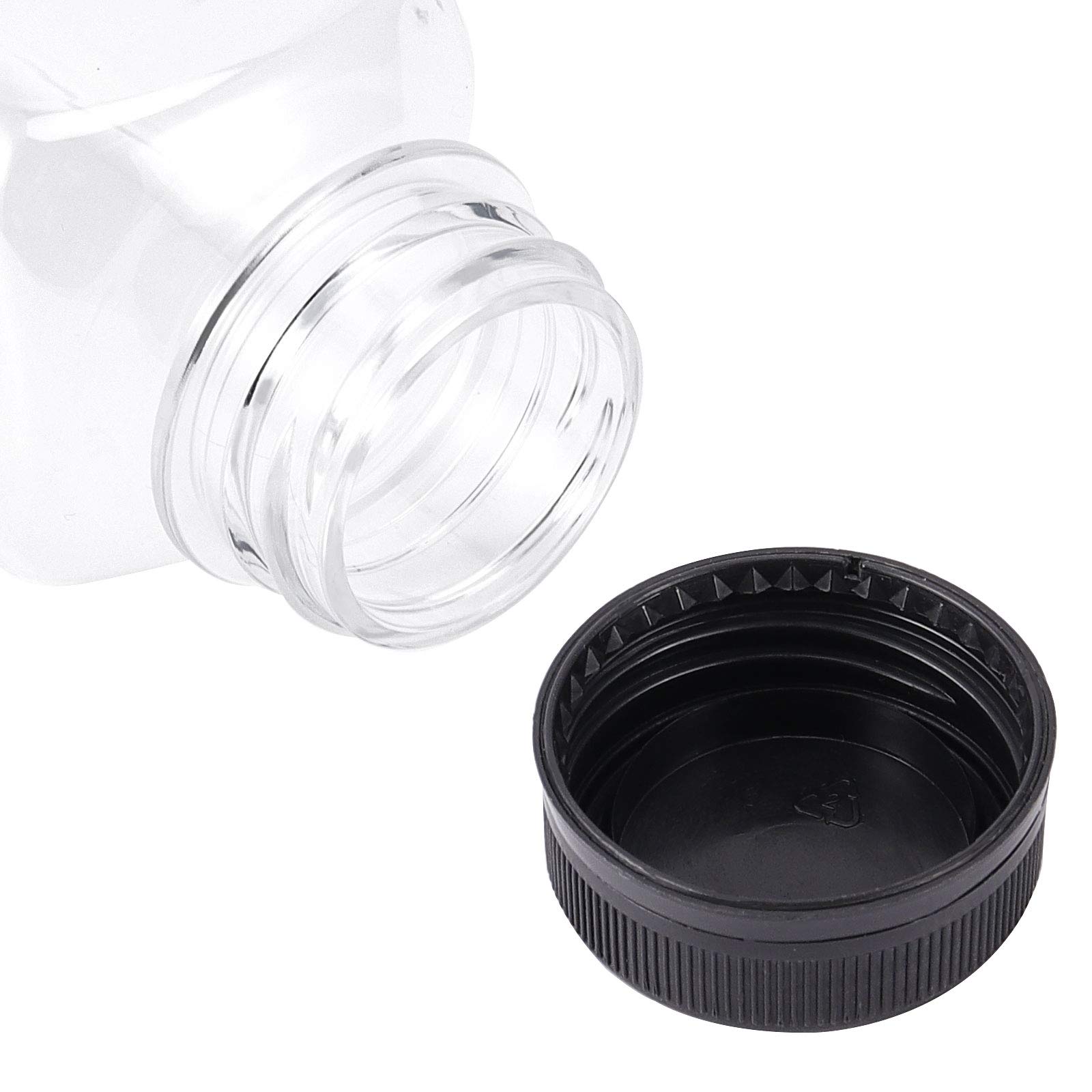 30 Pack 10 Oz Clear Plastic Juice Bottles with Black Tamper Evident Caps - Reusable & Leak-Proof Containers for Juicing, Smoothies, Milk, Meal Prep & On-The-Go Drinks - BPA Free Food Grade Storage Solution