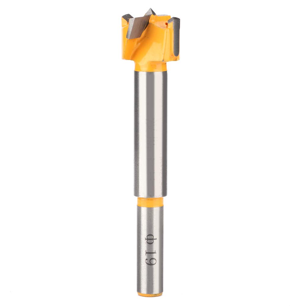 Professional Forstner Drill Bit Set - 19mm Woodworking Hole Saw for Wood, Stone, Plastic & Plywood | High-Speed Steel Cutter for Precision Drilling | Perfect for Cabinetry, Furniture Making & DIY Projects
