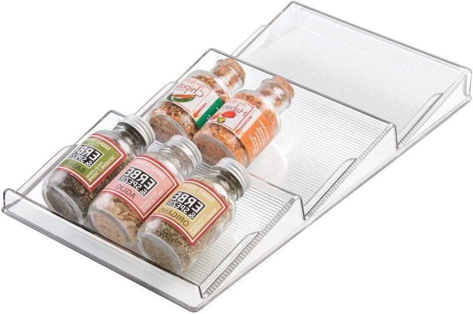 Best Drawer Spice Rack Organizer - Expandable Kitchen Storage for Spices & Seasonings - Perfect for Small Spaces & Pantry Organization
