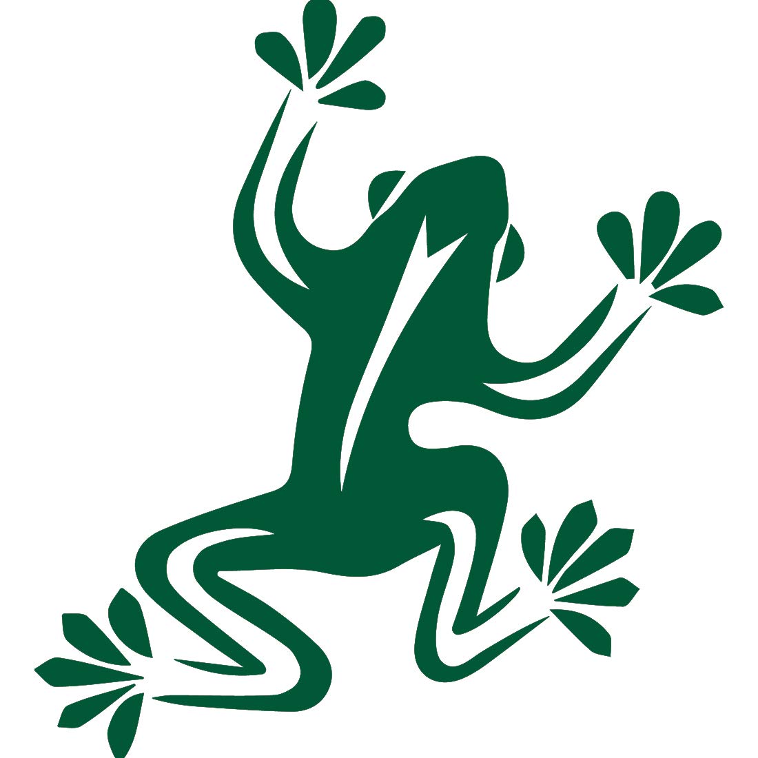 Premium Waterproof Vinyl Frog Decal Stickers (Set of 2) - Cute Green Animal Design for Laptop, Phone, Helmet, Car Window, Mug & Wall Decor - Perfect for Kids Rooms, Offices & DIY Projects