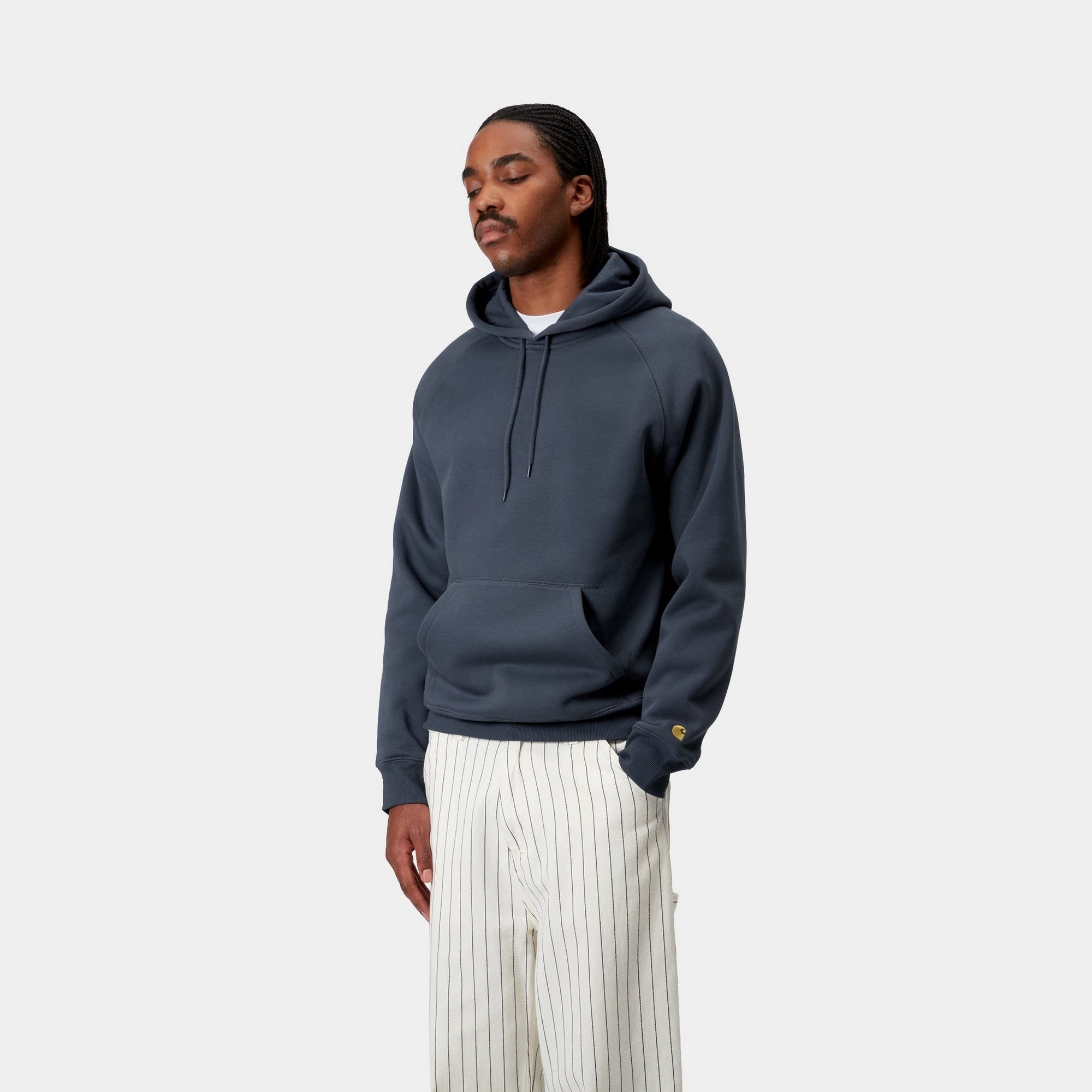 Stylish Hooded Chase Sweatshirt for Men & Women | Trendy Dusky Blue Pullover | Perfect for Casual Wear, Street Fashion & Outdoor Activities