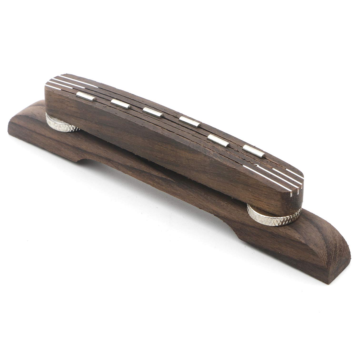 Adjustable Rosewood Guitar Bridge for 6-String Archtop Jazz Guitar - Floating Bridge Replacement Part for Enhanced Sound & Playability - Perfect for Jazz, Blues & Acoustic Performances