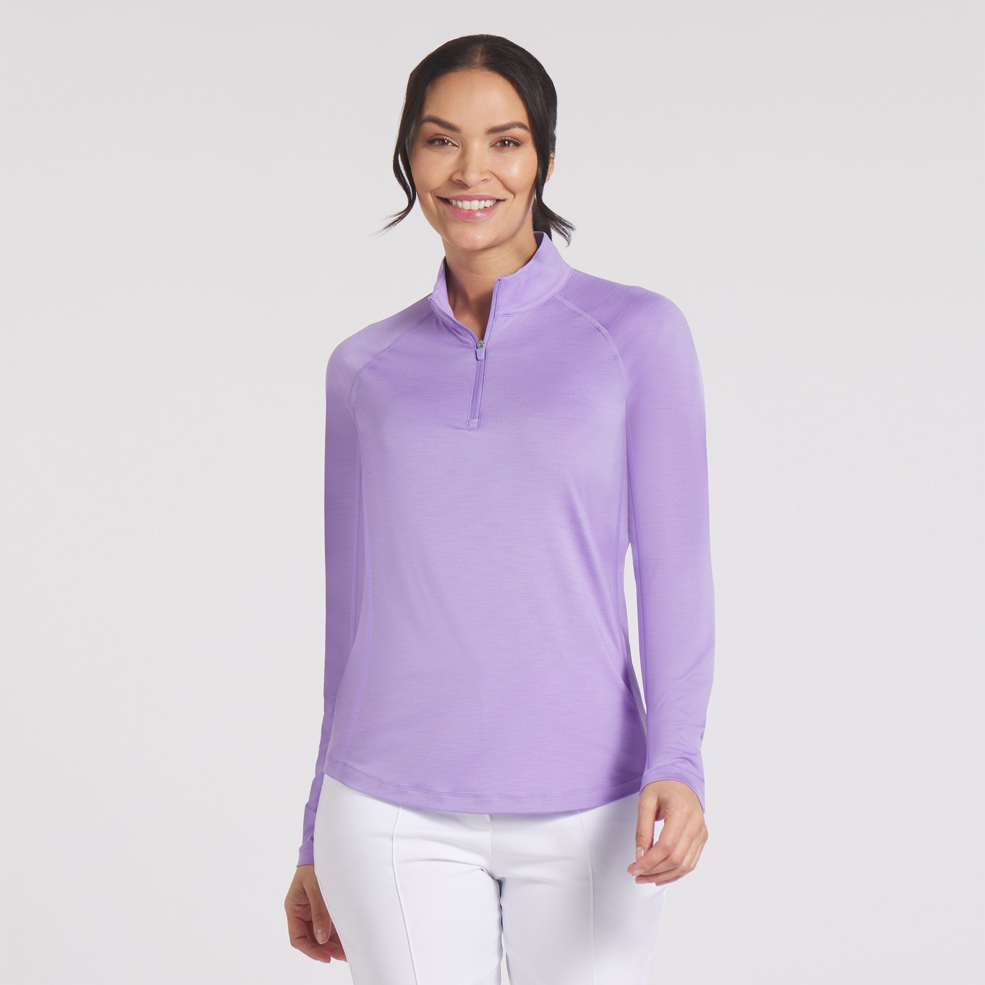 Women's YouV Solid Golf 1/4 Zip Pullover - Lightweight Performance Shirt for Golf & Outdoor Activities - Perfect for Golfing, Hiking & Casual Wear