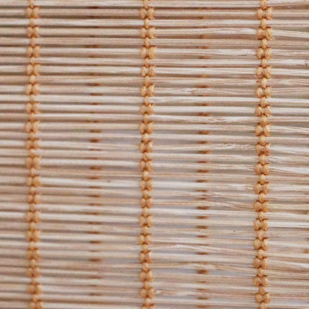 Cordless Bamboo Roman Shades - Light Filtering Roll Up Window Blinds with Valance for Kitchen, Living Room, Bedroom & Porch | Natural Wood Tone Roller Shades for Home Decor & Sun Protection